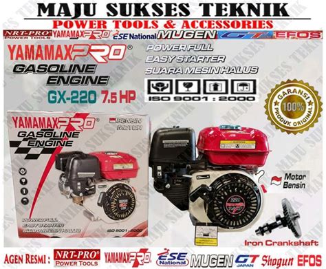 Yamamax Pro Gx Hp Mesin Penggerak Gasoline Engine Iron