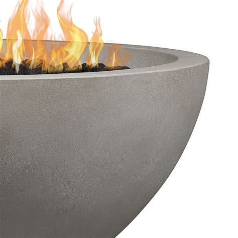 Round Concrete Fire Pit Table (38"–42") | West Elm