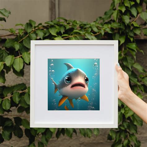 Cute Baby Shark Kids Art Digital Download - Etsy