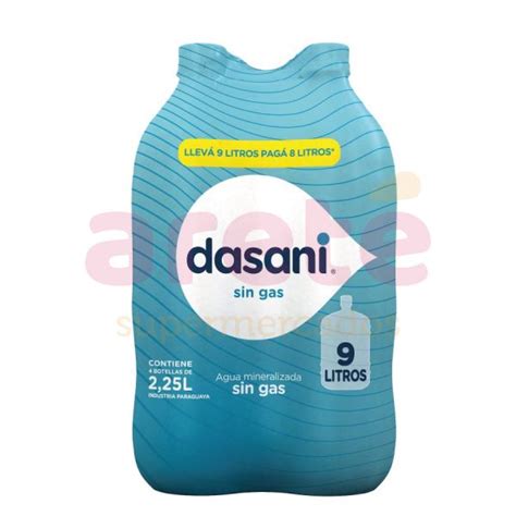 Agua Mineral Dasani Pack X 4 Sin Gas 2250ml