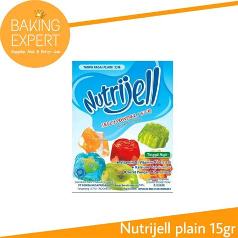 Jual Nutrijell Plain Tanpa Rasa 15gr Agar Agar Jelly Powder Nutrijel