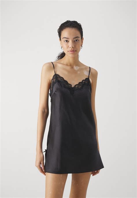 Boux Avenue Amelia Chemise Nachtjapon Black Zwart Zalando Nl