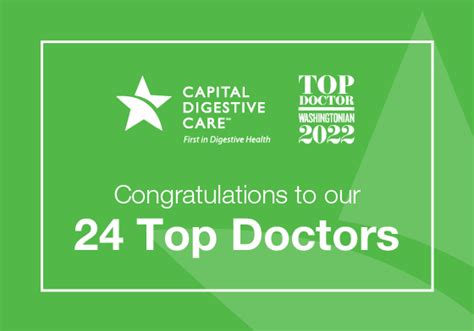 24 Top Doctors Chosen By Washingtonian Magazine Capital Digestive Care