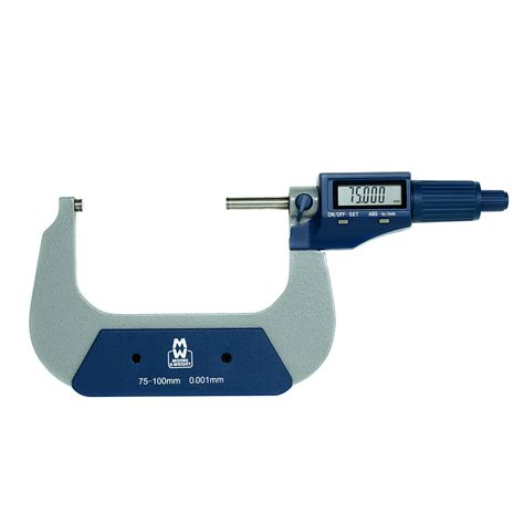 Moore & Wright MW200-04DBL Value Line Digital Micrometer 75-100mm (3-4 ...