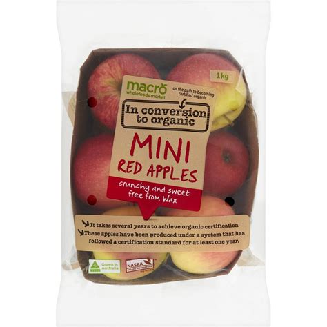 Macro Mini Apple Organic In Conversion 1kg Woolworths