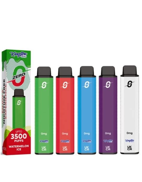 Kingston Zero Nicotine Disposable Vape Kit 3500 Puffs Disposables