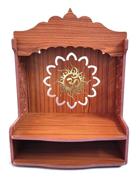 Buy Bhavya Art Beautiful Mdf Wooden Temple Home Temple Pooja Mandir