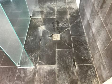 Limescale Removed From Black Shower Tiles In Reading Shower Tile And Grout Cleaning Tips