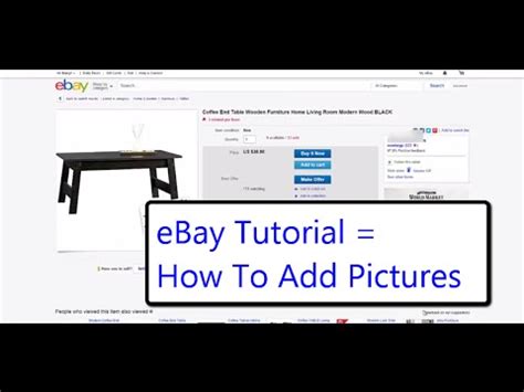 How To Start Selling On Ebay Adding Pictures To The Description Tips