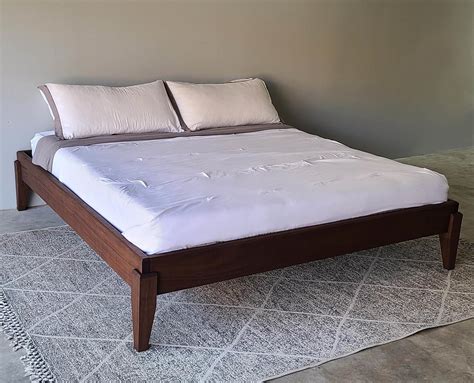 Our First Project Using Solid Hardwood was this Modern Bed! We have a ...