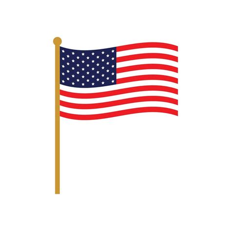 American Flag Icon Vector Design Template 11961448 Vector Art At Vecteezy