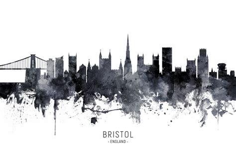 Skyline von Bristol England Michael Tompsett als Kunstdruck oder Gemälde