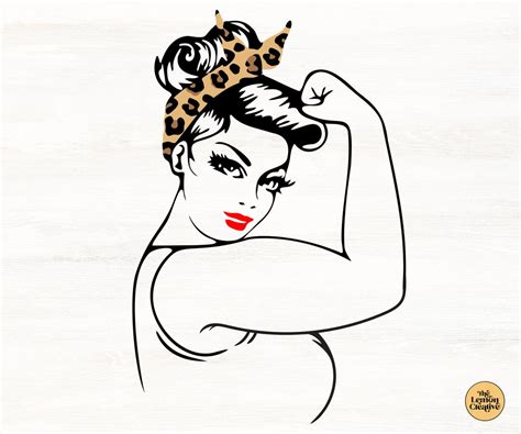 Rosie The Riveter Svg Strong Women Svg Files For Cricut Digital