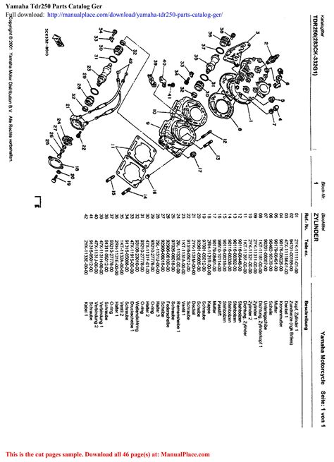 Yamaha Tdr250 Parts Catalog Ger by MarkGarciai - Issuu