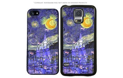 Disney Castle Vincent Van Gogh Starry Night Phone Case For Starry