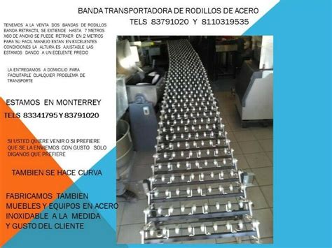 Transportadores cadena rodillos banda 🥇 | Posot Class