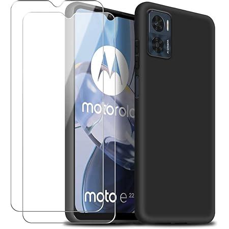 Cover Per Motorola Moto E22 E22i Con 2 Pezzi Vetro Temperato