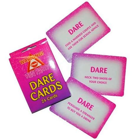 24 Stag Party Dare Cards Stag Night Do Party Games Hen Accessories A