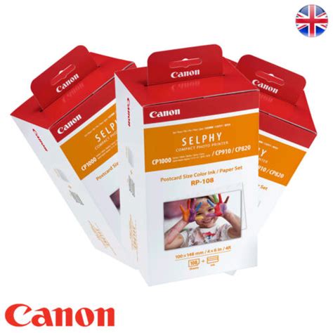 Rp 108 Canon 4x6 Inch 108 Prints For Selphy Cp1300 Cp1200 Cp1000 Cp910 Cp820 Ebay