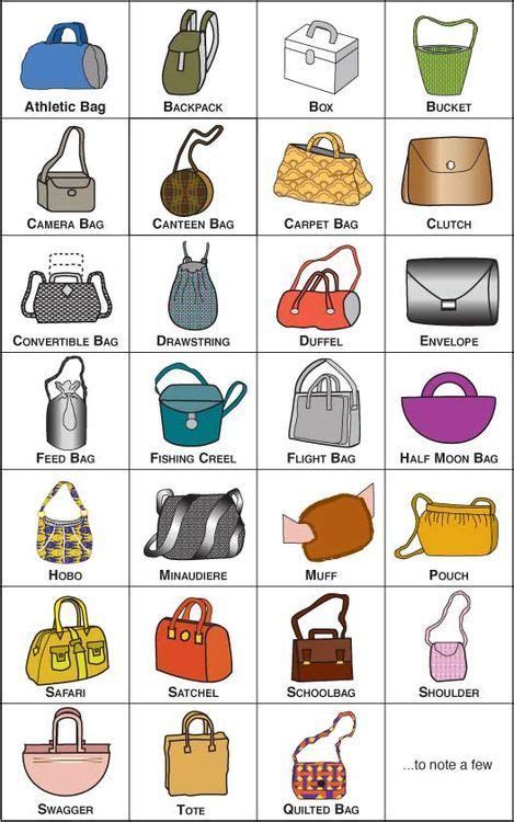 Here So Many Different Types Of Bags And Each Has A Different Name The