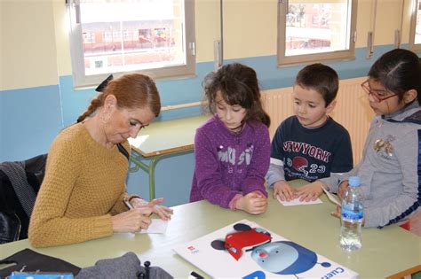 Ceip Ciudad De Roma Móstoles Visita De La Autora De Pupi María Menendez Ponte Al Colegio