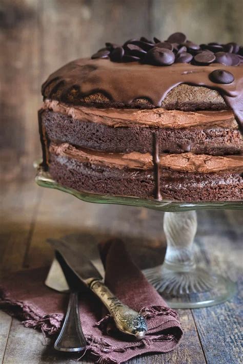 Triple Layer Chocolate Ganache Cake Erren S Kitchen