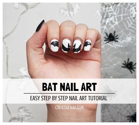 Bat Nail Art Tutorial | Creative Nails