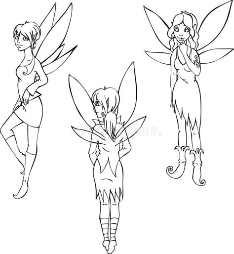 3 Black White Fairies Free Stock Photos Stockfreeimages