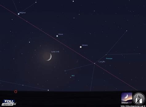 Astronomia Stasera Luna Giove Venere In Congiunzione YouReporter