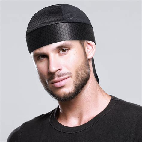 Sweat Wicking Dew Rag Beanie Cooling Skull Cap Head Wrap Cycling Helmet