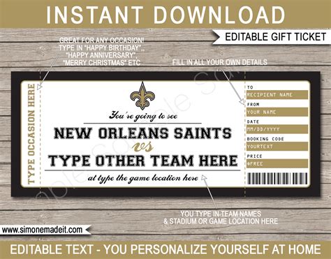 Lynn Andrews News: New Orleans Saints Football Tickets