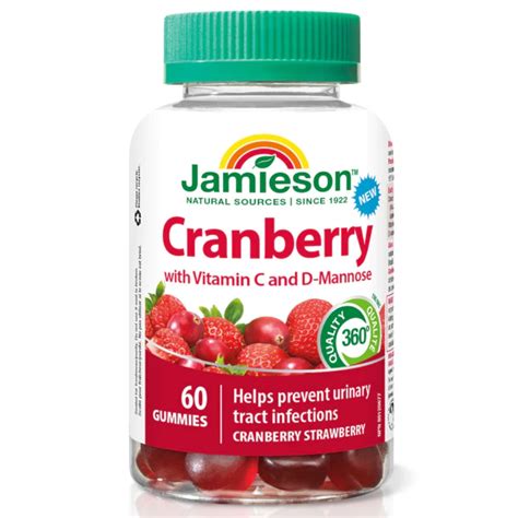 Jamieson Cranberry With Vitamin C And D Mannose Gummies Cranberry St