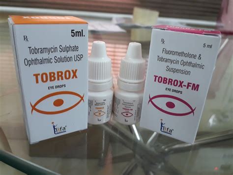 Allopathic Tobramycin Fluorometholone Ophthalmic Suspension Bottle