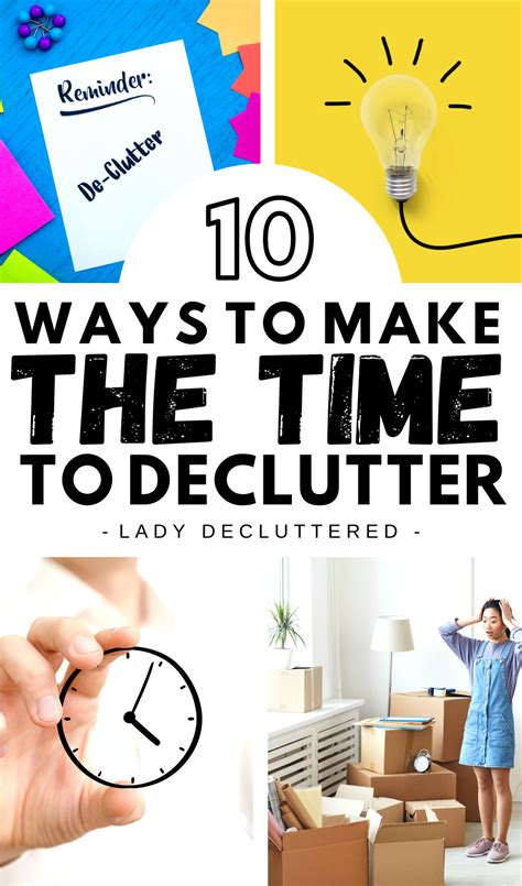 10 Ways To Make More Time For Decluttering Lady Decluttered Declutter Decluttering Ideas