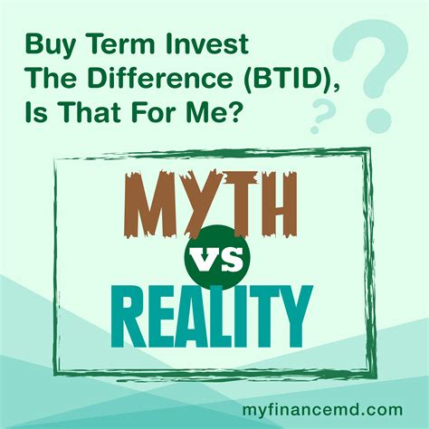 Buy Term Invest The Difference Btid Is That For Me Myth Vs Reality