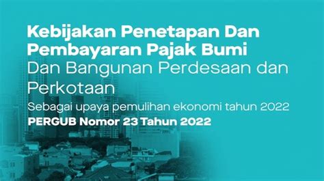 Gubernur Anies Bebaskan Pbb P Bagi Rumah Tapak Dengan Njop Di Bawah Rp