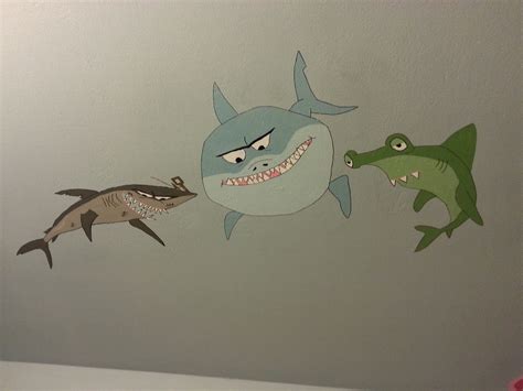 Finding Nemo Bathroom Bruce Anchor And Chum Finding Nemo Bathroom