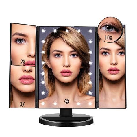 Buy Lighted Makeup Vanity Mirror 1x 2x 3x Magnifying Op Mirror 21 Led