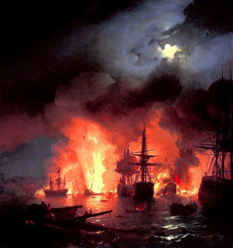 Wallpaper Ivan Aivazovsky Ivan Konstantinovich Aivazovsky Battle Of