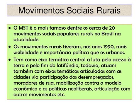 Ppt O Que S O Movimentos Sociais Powerpoint Presentation Free