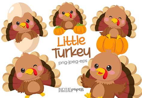 Tiny Turkey Clip Art