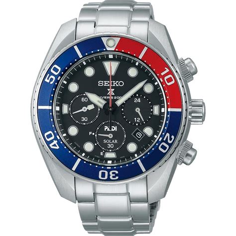 Seiko Prospex Mens Padi Special Edition Sumo Solar Chronograph Watch Watches From Francis