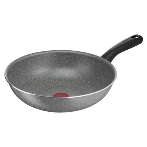 Wok TEFAL Cook Natural 28 cm - Gris