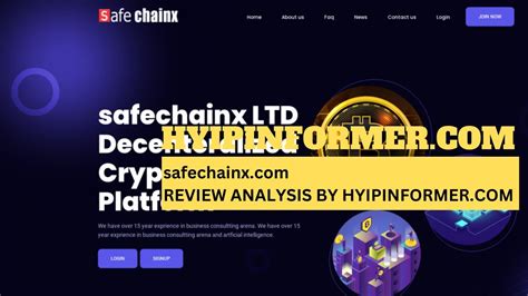 Safechainx Review Analysis By Hyipinformer YouTube