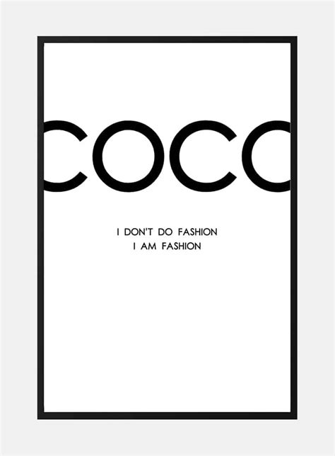 Klassisk Coco Chanel Poster Artsyfartsy Se