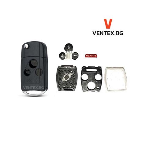 Конвертираща кутийка за ключ 3 бутона за Honda CRV Civic Accord хонда ...
