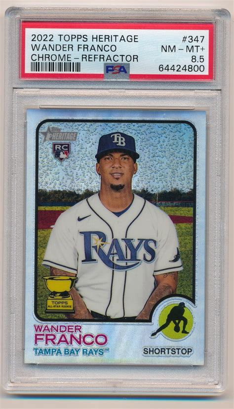 Topps Heritage Chrome Refractor Wander Franco Rc For