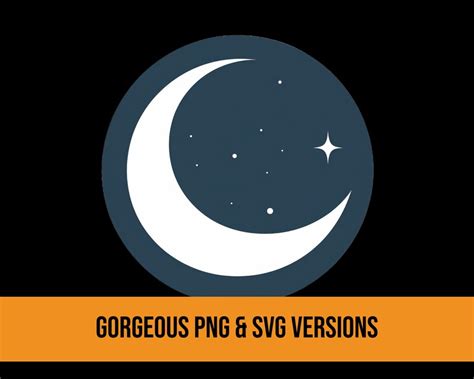 Cool Crescent Moon Logo Gaming Logo Design Png And Svg Instant Download