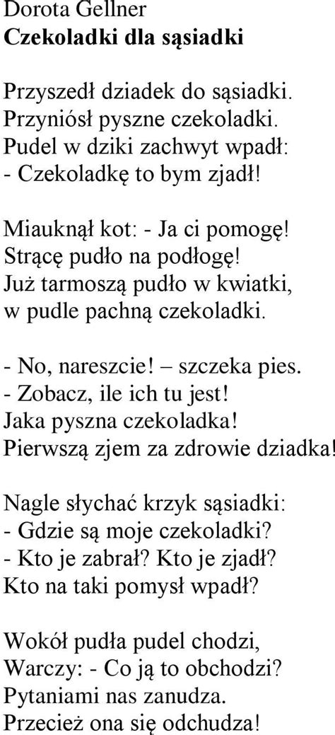 Dorota Gellner Czekoladki Dla S Siadki Pdf Darmowe Pobieranie