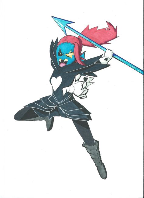 Dessin Undyne By Undyne360 On Deviantart